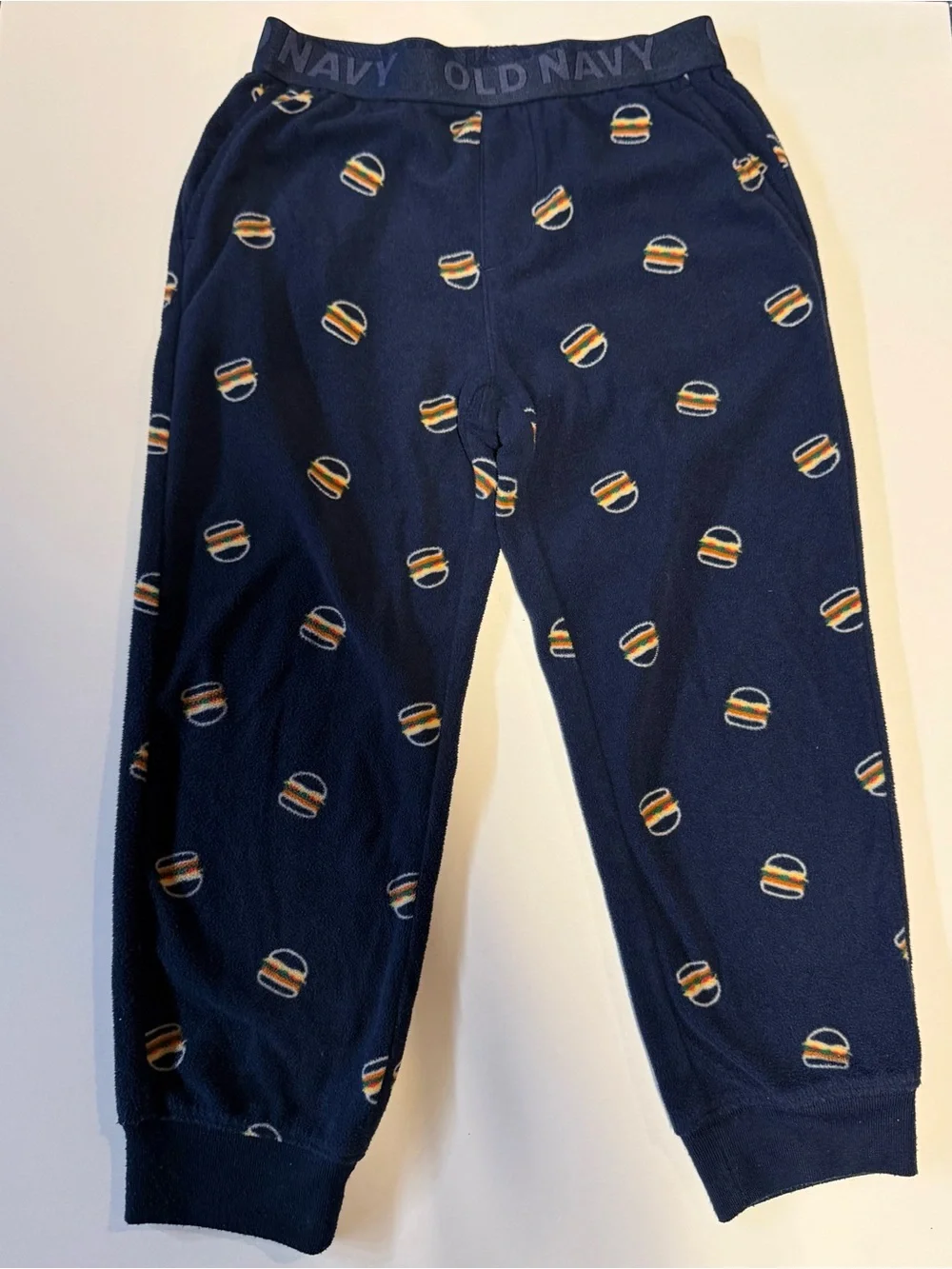 Old Navy Kids Navy Fleece Joggers & Plaid Pants 3-Pack